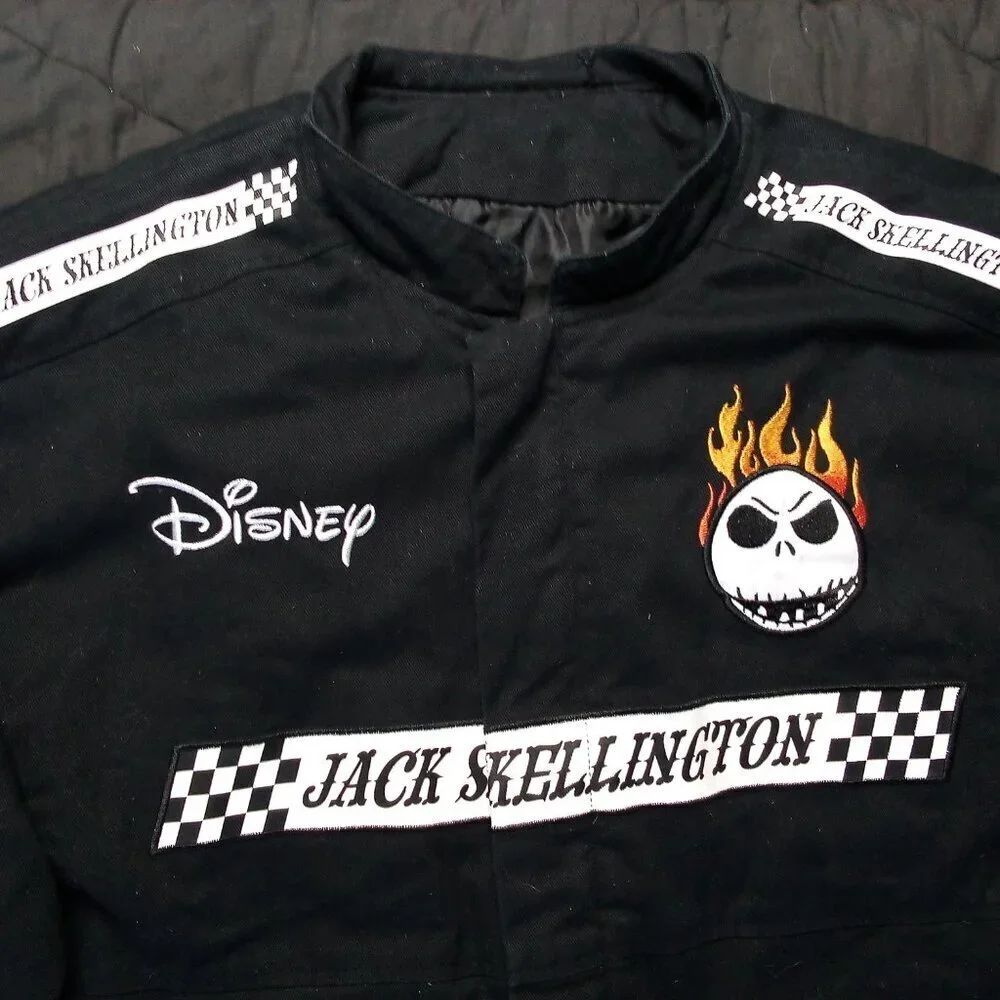 Disney Nightmare Before Christmas Jack Skellington Pumpkin King Bomber Jacket